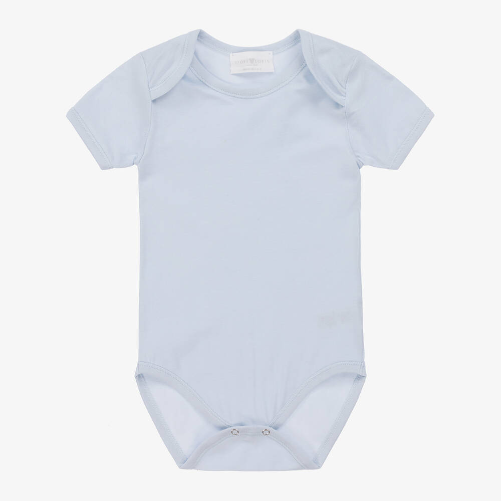 Story Loris-Бело-голубые хлопковые боди (2шт.) | Childrensalon Outlet