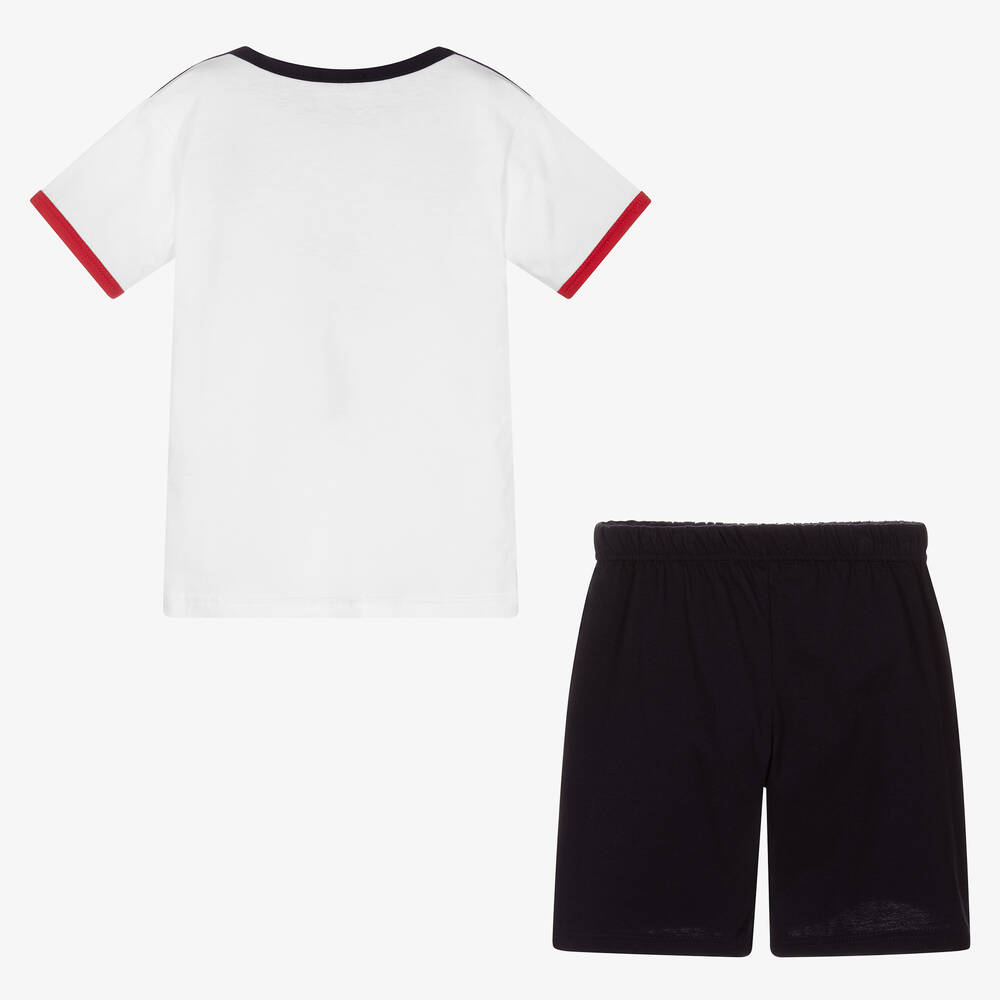 Story Loris-بيجاما شورت قطن لون كحلي وأبيض للأولاد | Childrensalon Outlet