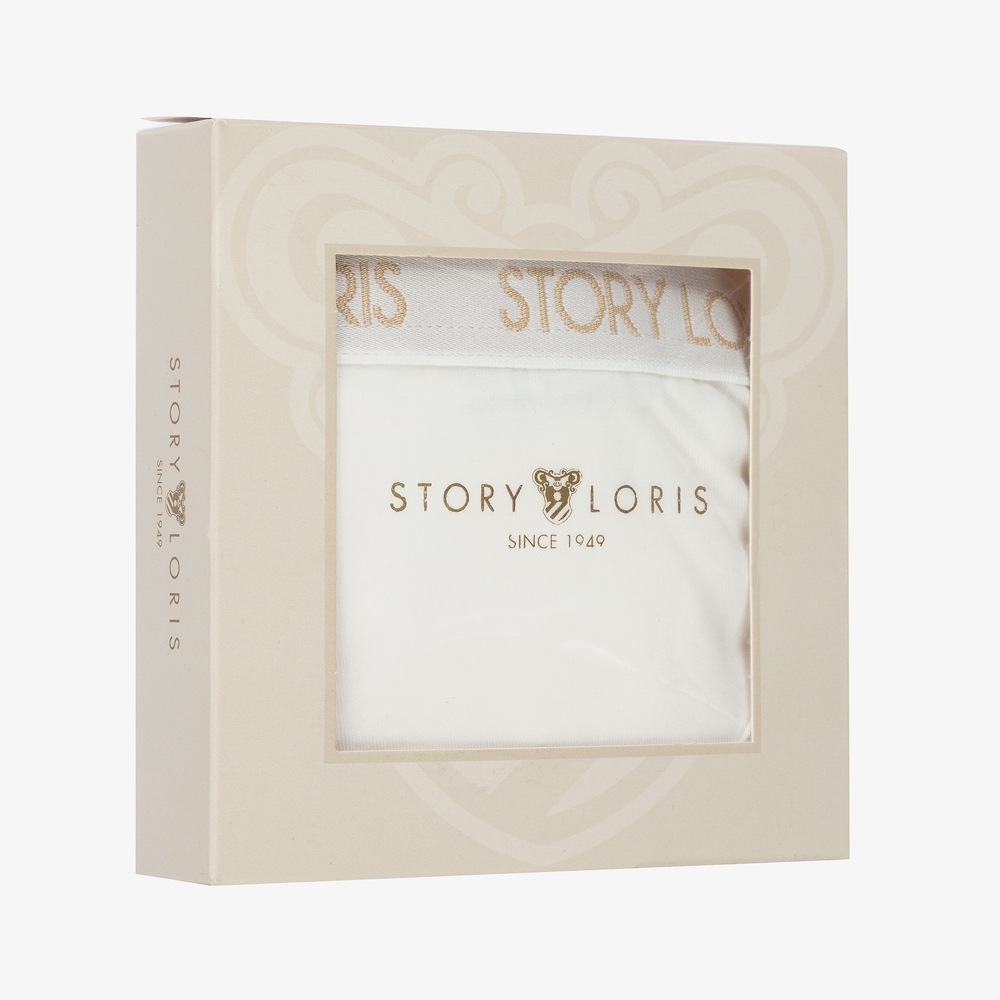 Story Loris-Girls Ivory Logo Bra Top | Childrensalon Outlet