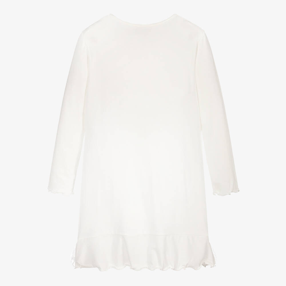 Story Loris-Girls Ivory Modal Princess Nightdress | Childrensalon Outlet