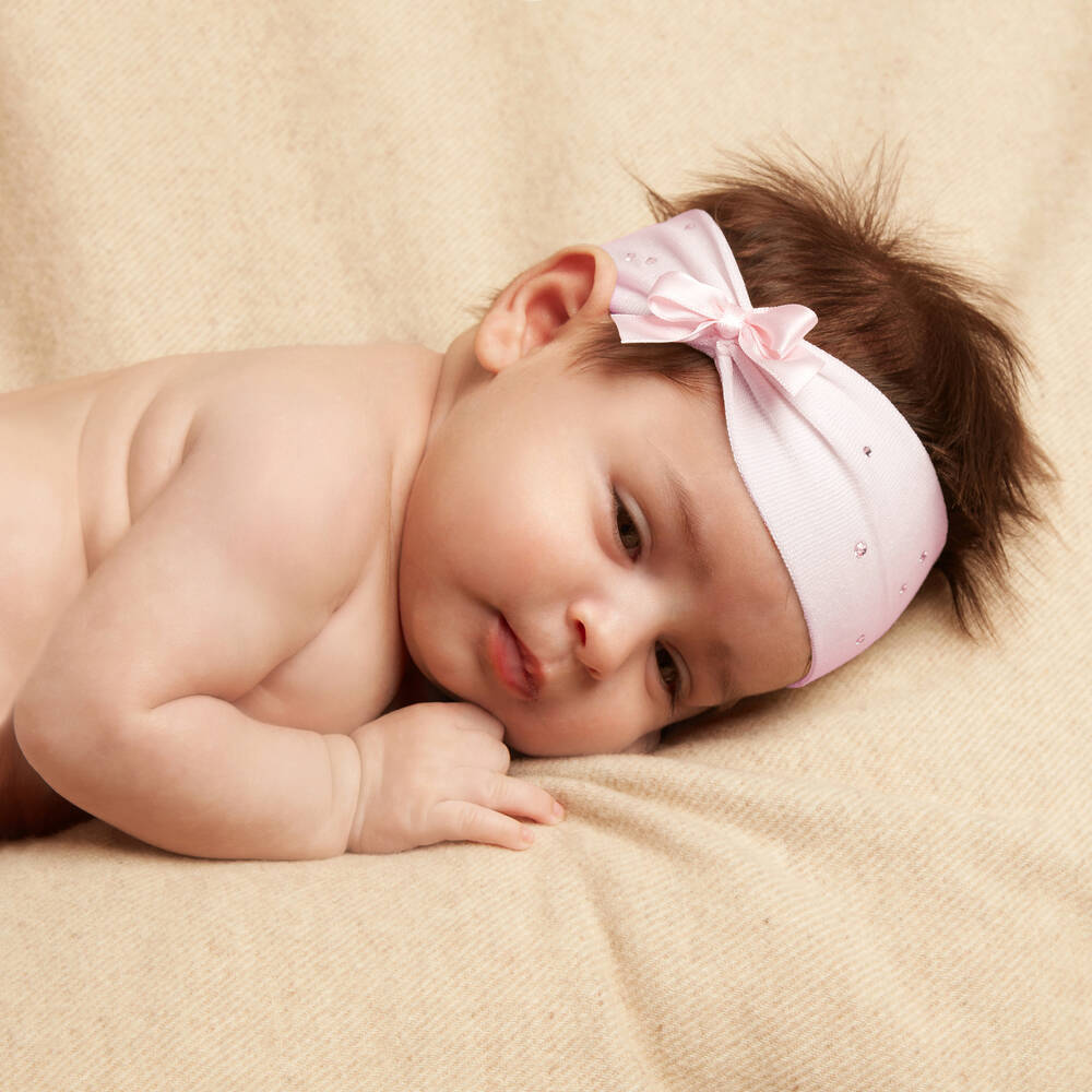 Story Loris-Girls Pale Pink Diamanté Headband | Childrensalon Outlet