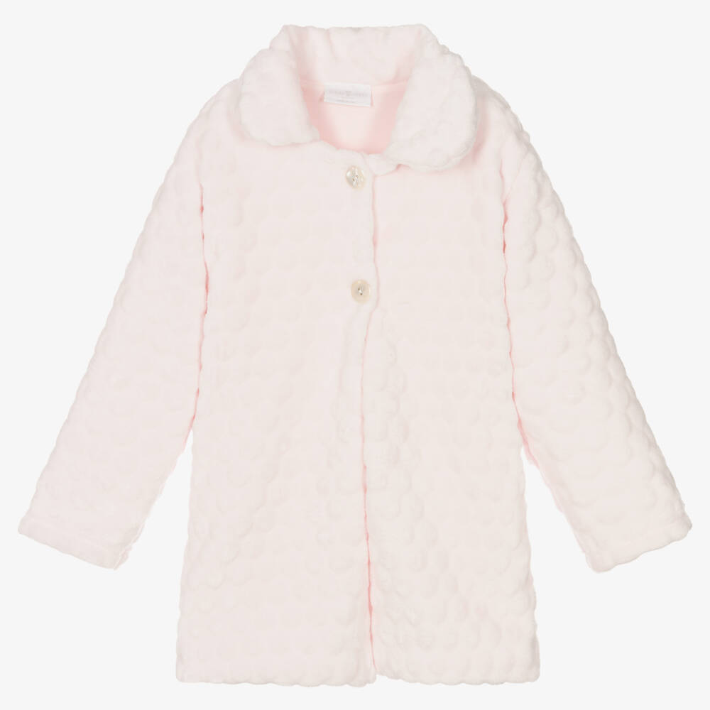 Story Loris-Girls Pale Pink Fleece Robe | Childrensalon Outlet