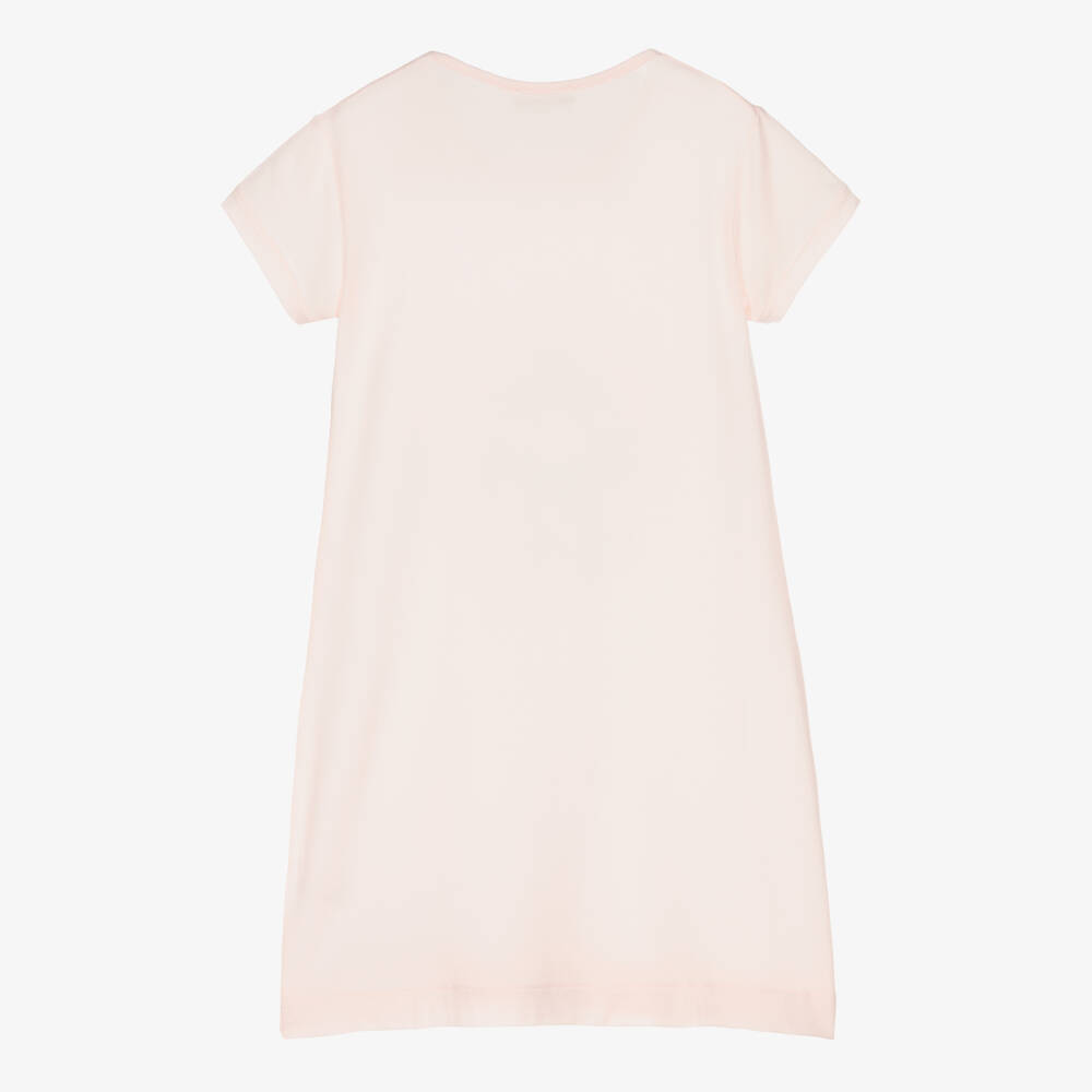 Story Loris-قميص نوم مودال جيرسي لون زهري للبنات | Childrensalon Outlet