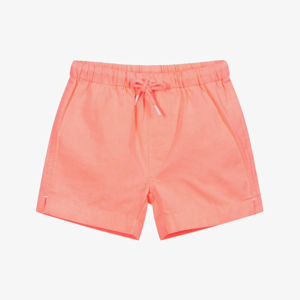 Sunuva-Baby Boys Pink Cotton Shorts | Childrensalon Outlet