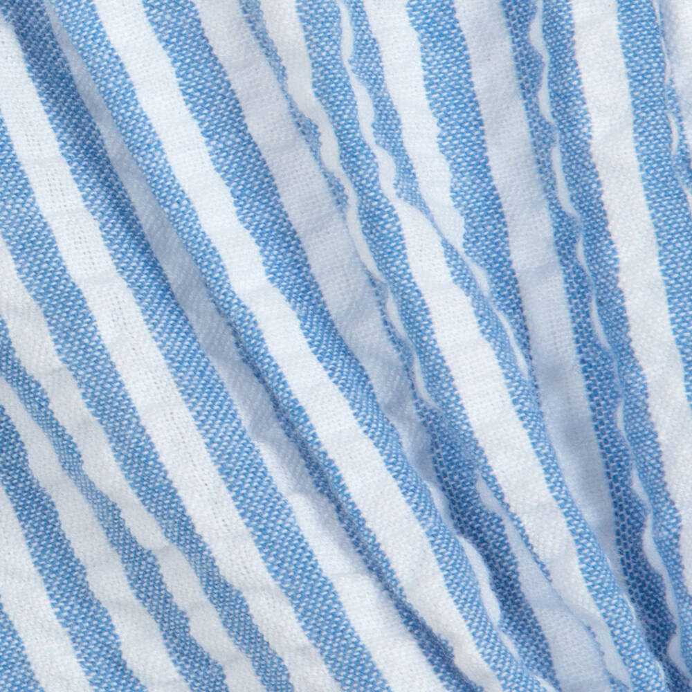 Sunuva-Blue Striped Cotton Shorts | Childrensalon Outlet