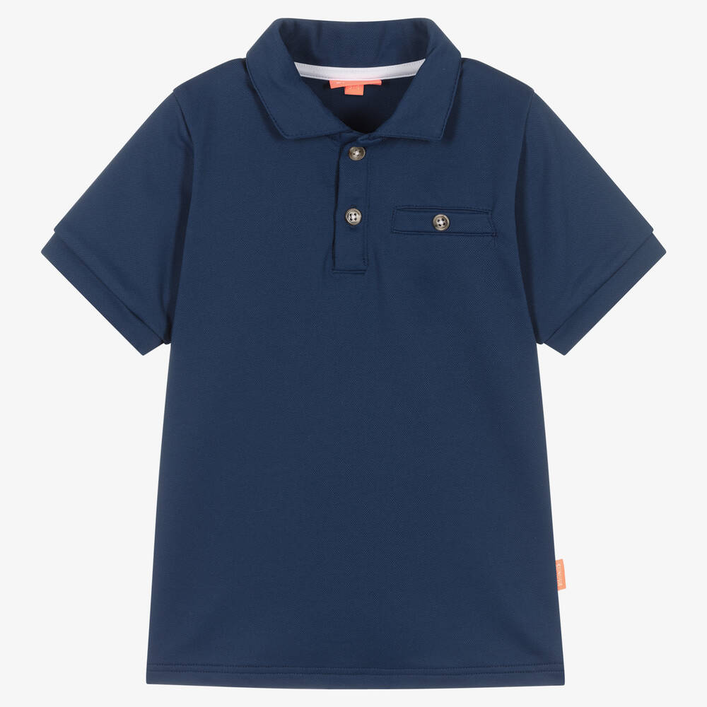 Sunuva - Polo de plage bleu garçon | Childrensalon