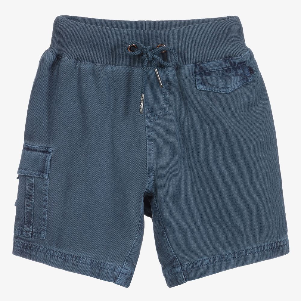 Sunuva - Short cargo bleu en coton Garçon | Childrensalon