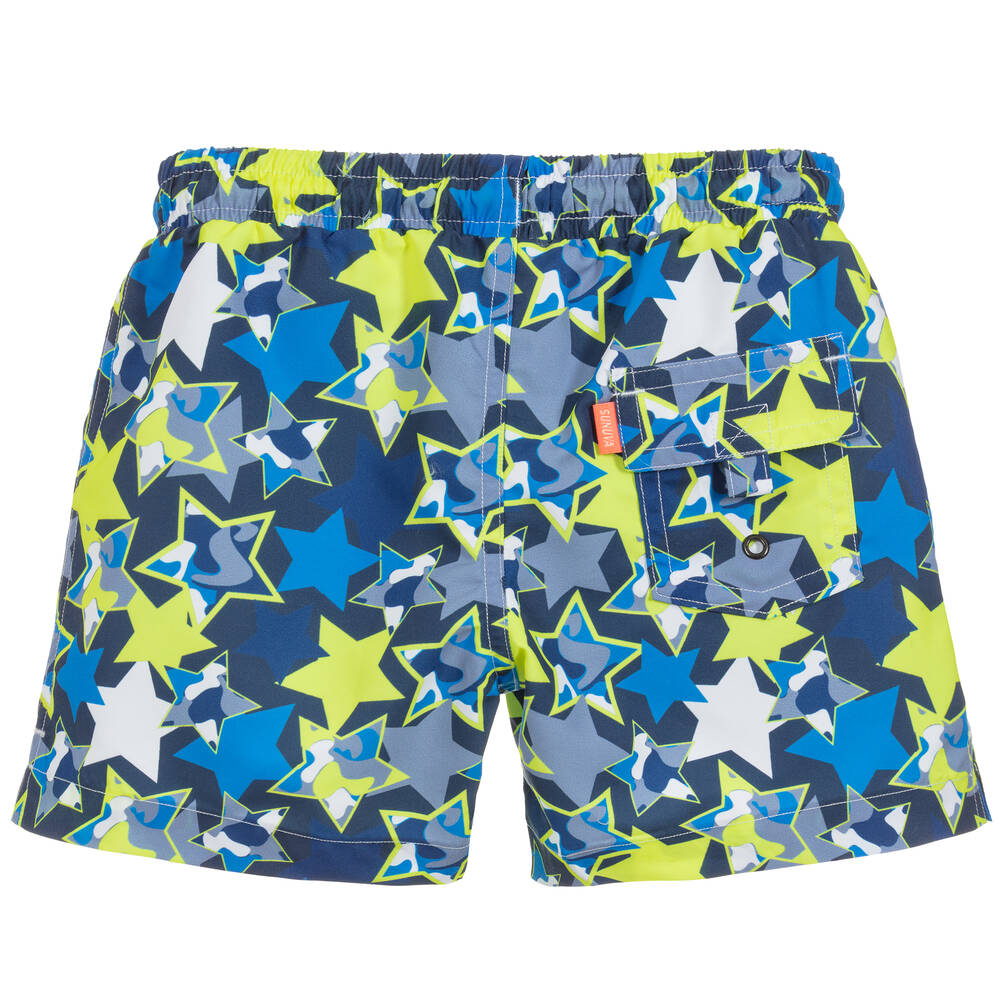 Sunuva-Boys Blue Swim Shorts (UPF50+) | Childrensalon Outlet