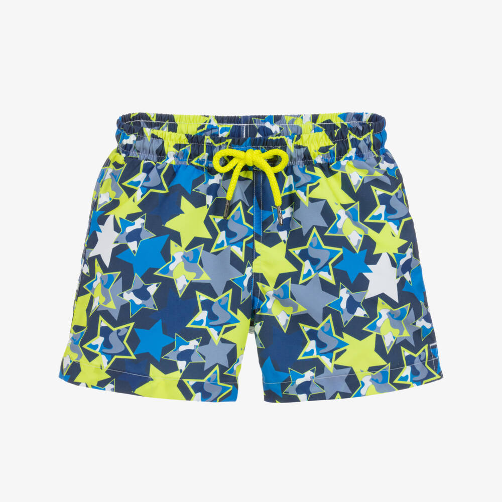 Sunuva-شورت سباحة لون أزرق وأصفر للأولاد (+UPF50) | Childrensalon Outlet