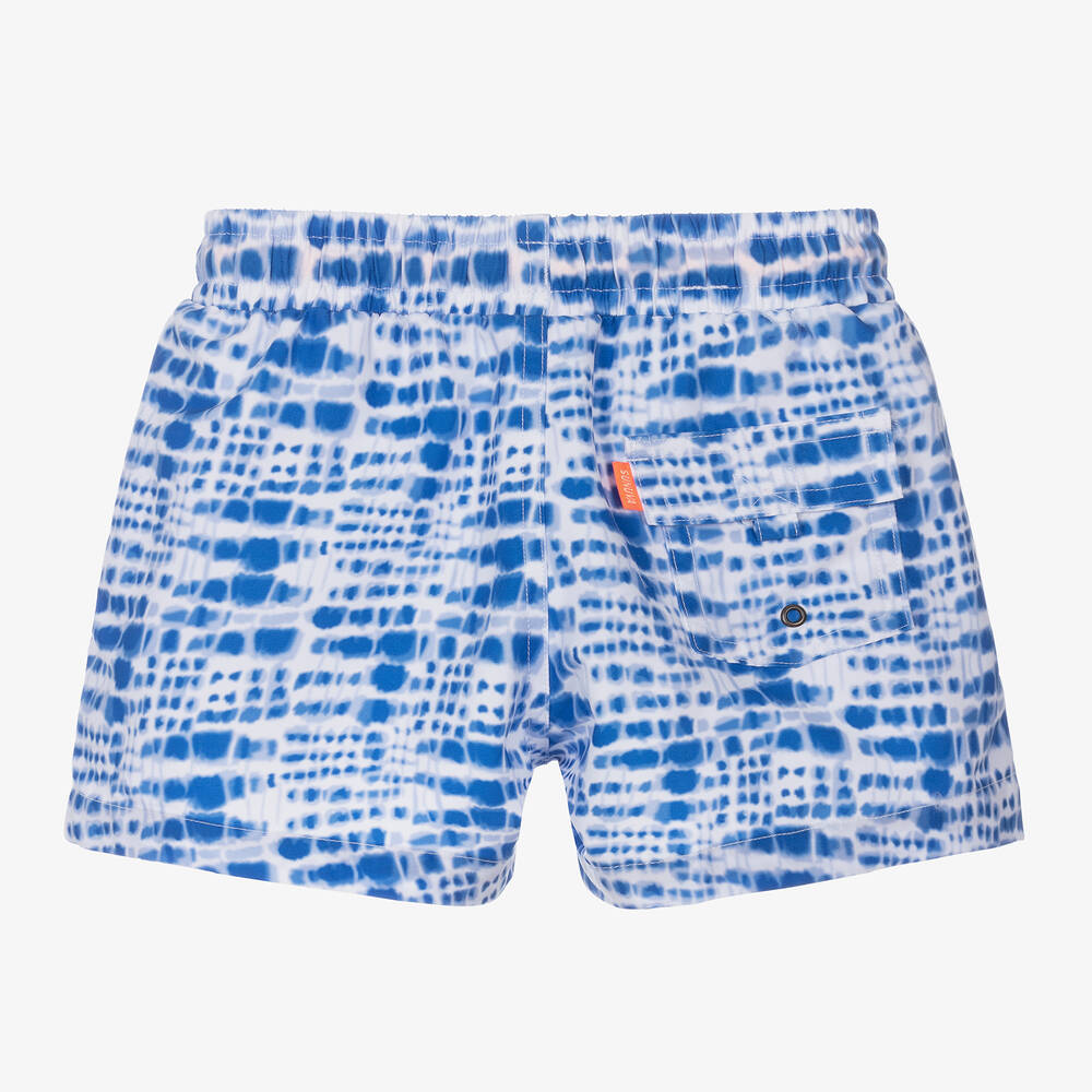 Sunuva-Boys Blue Tie-Dye Swim Shorts | Childrensalon Outlet
