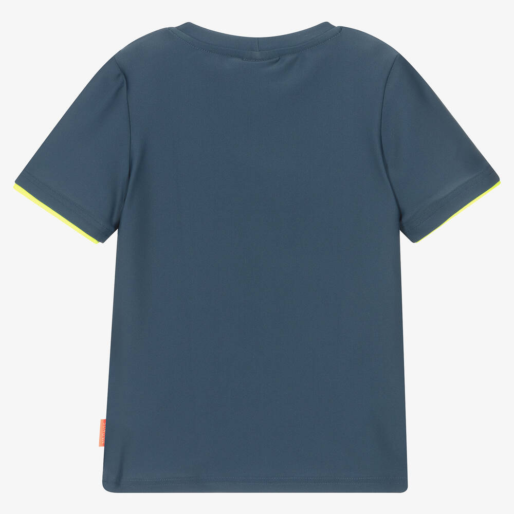 Sunuva-Boys Blue & Yellow Swim Top (UPF 50+) | Childrensalon Outlet