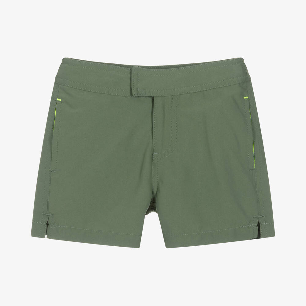 Sunuva-Boys Green Swim Shorts (UPF 50+) | Childrensalon Outlet