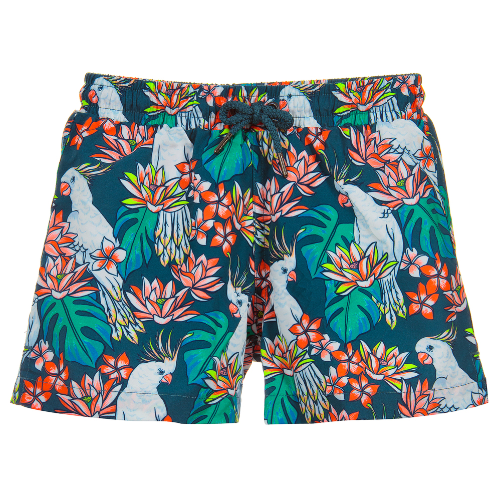 Sunuva-Boys Green Swim Shorts UPF50+ | Childrensalon Outlet