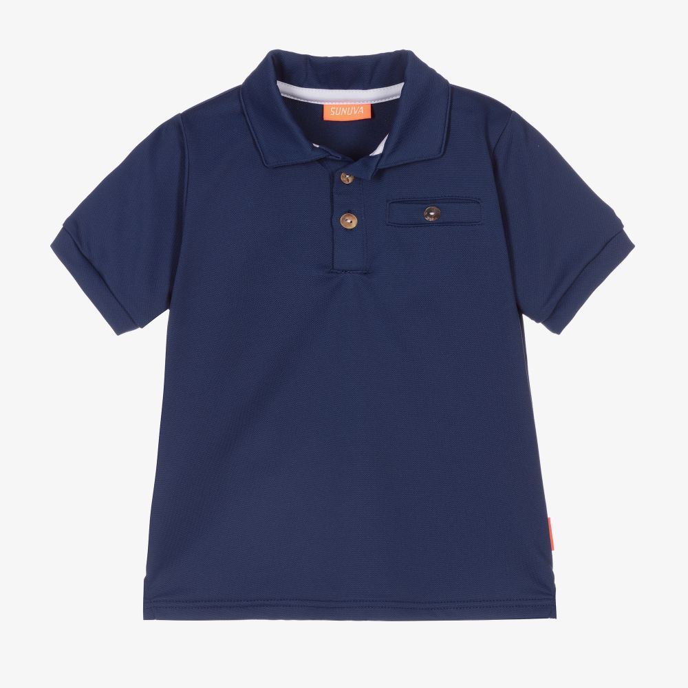 Sunuva - Polo bleu marine Garçon | Childrensalon