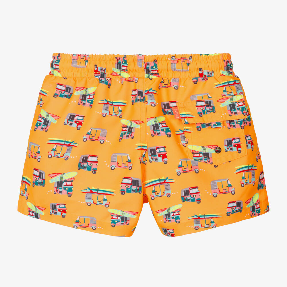 Sunuva Boys Orange Surf Board Swim Shorts