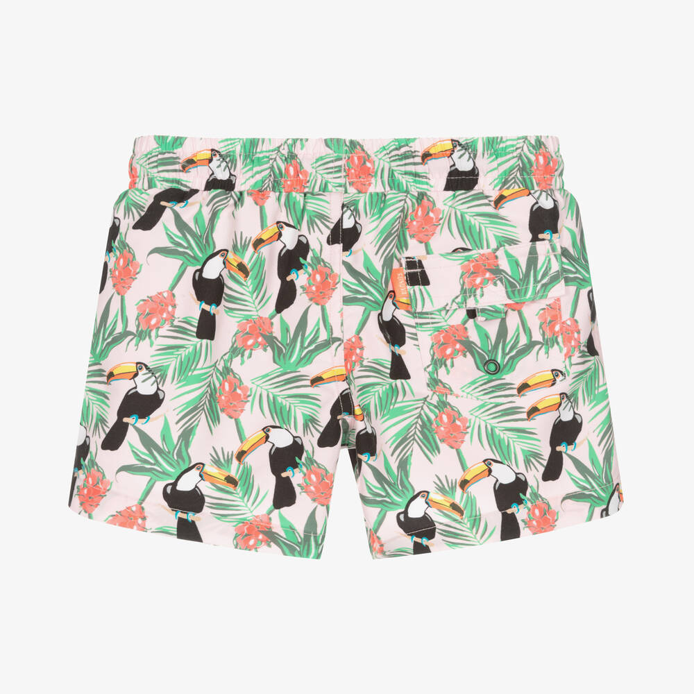 Sunuva-Boys Pink Toucan Swim Shorts | Childrensalon Outlet