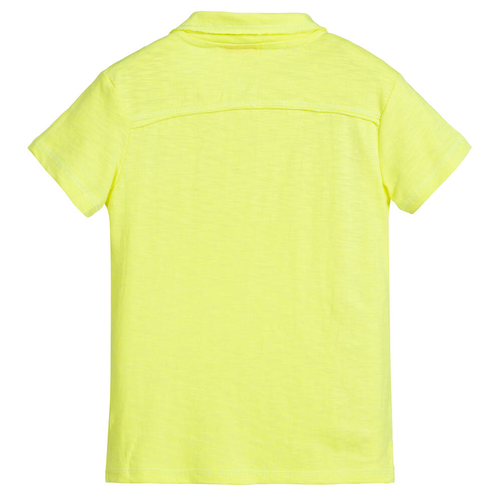 Sunuva-Boys Yellow Cotton Polo Shirt | Childrensalon Outlet