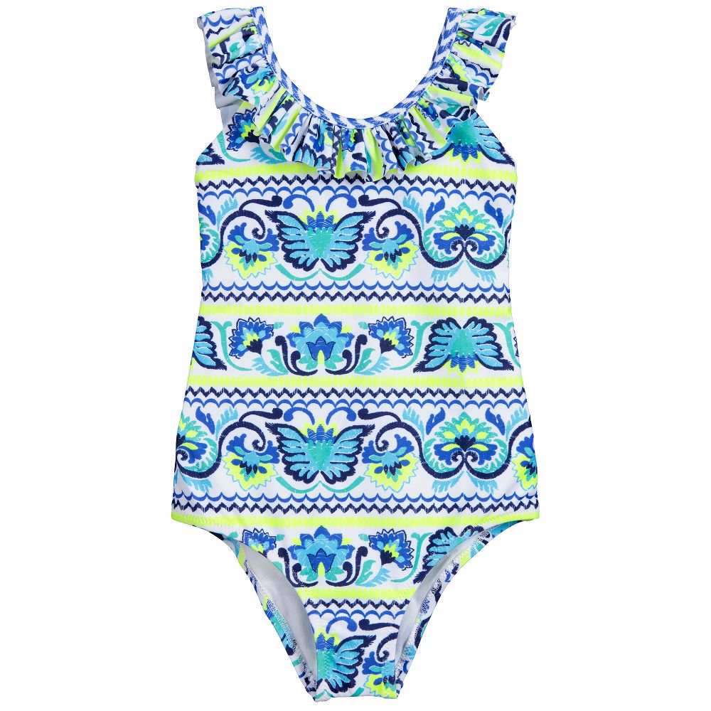 Sunuva - Girls Blue Swimsuit (UPF50+) | Childrensalon
