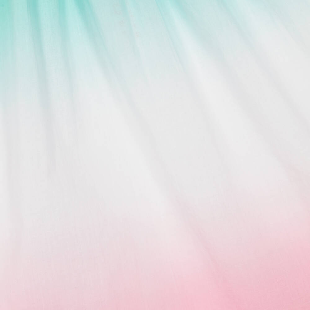 Sunuva-Розово-голубое платье из хлопка с эффектом омбре для девочек | Childrensalon Outlet