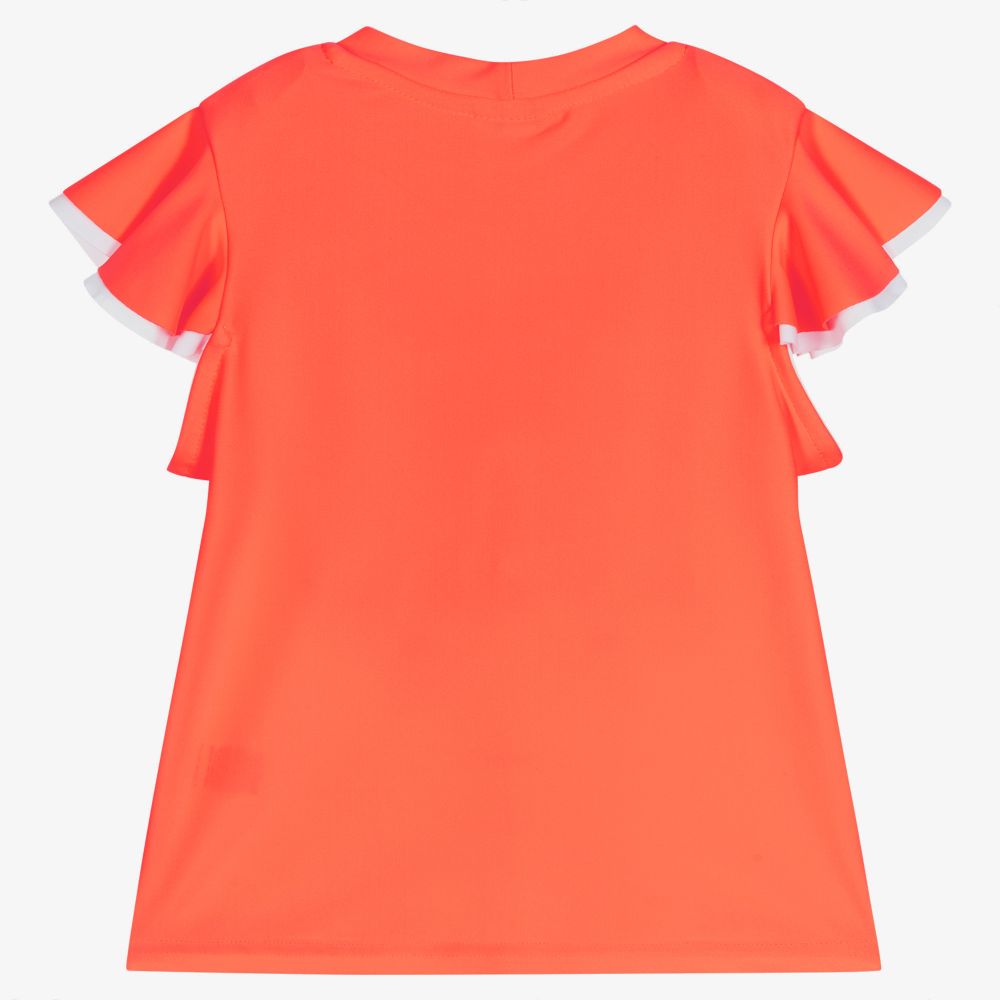 Sunuva-Girls Neon Pink Flower T-Shirt | Childrensalon Outlet