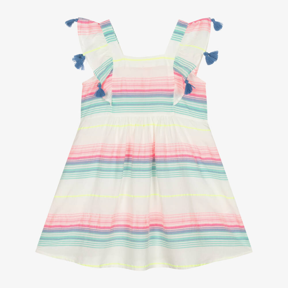 Sunuva-Girls Neon Striped Cotton Dress | Childrensalon Outlet