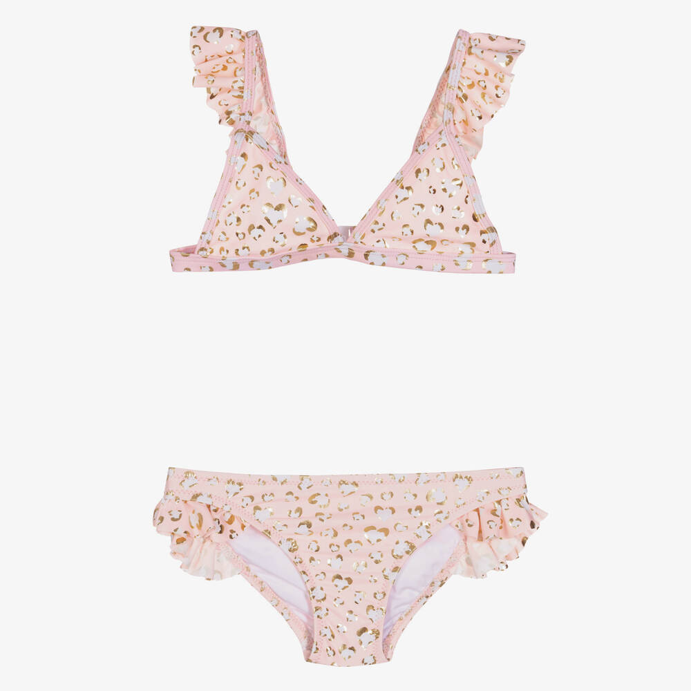 Sunuva-Girls Pink Leopard Bikini | Childrensalon Outlet