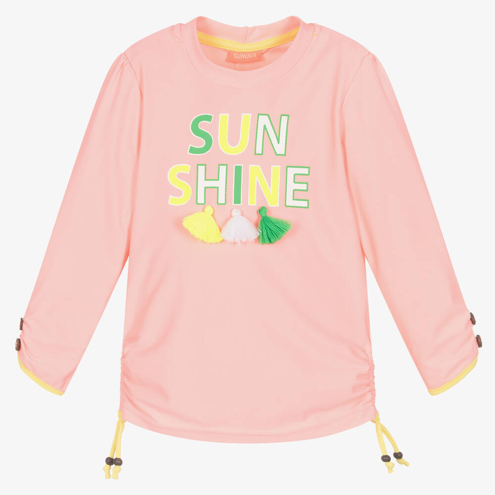 Sunuva - Haut de bain rose Sunshine fille | Childrensalon