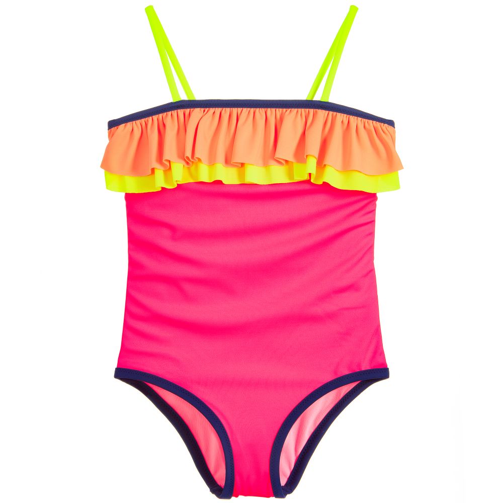 Sunuva - Girls's Pink Swimsuit (UPF50+) | Childrensalon