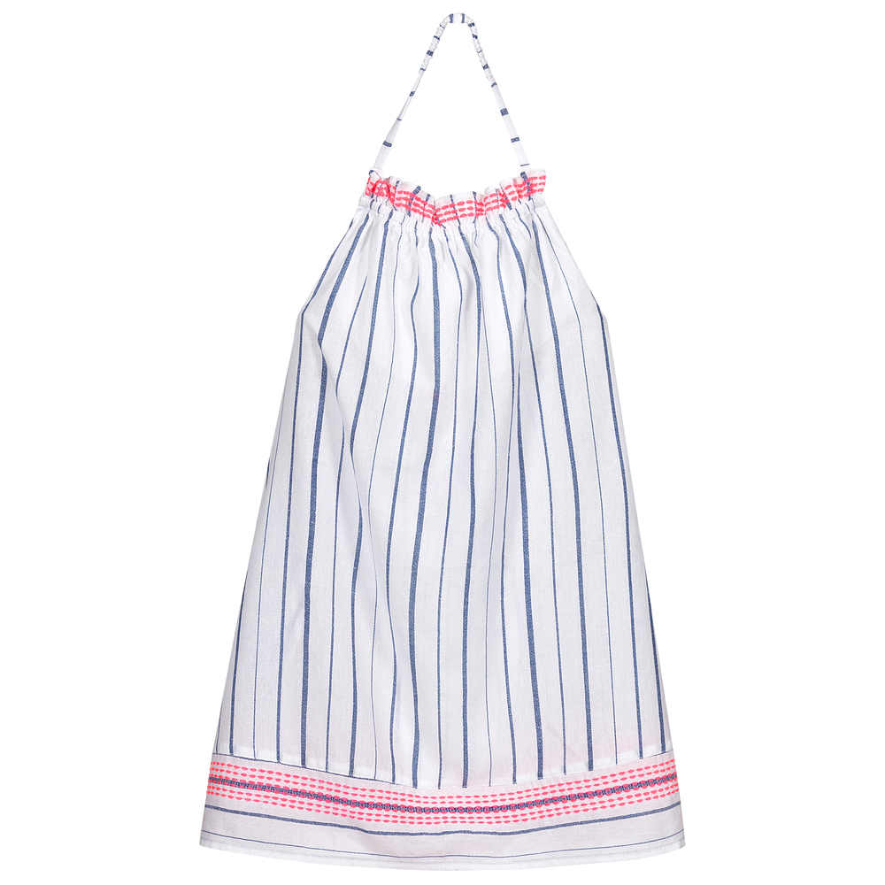 Sunuva - Girls White Cotton Beach Dress | Childrensalon