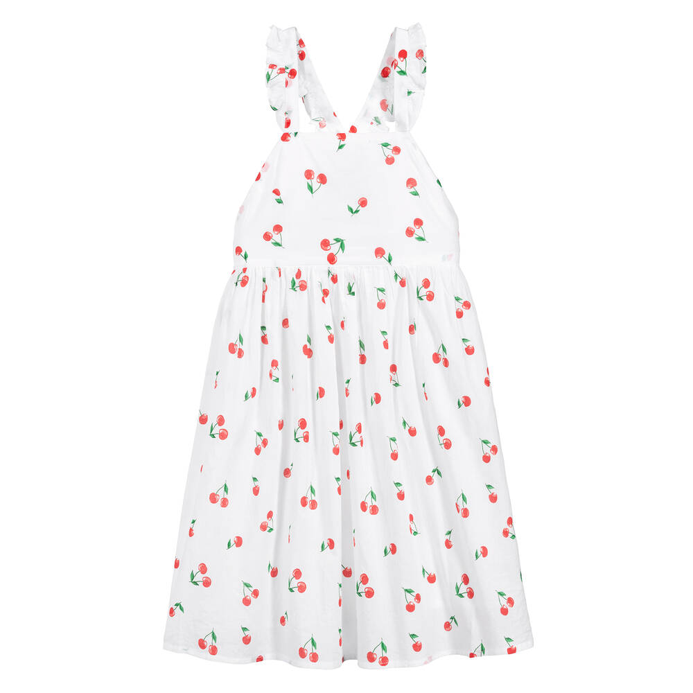 Sunuva - Girls White Cotton Dress | Childrensalon