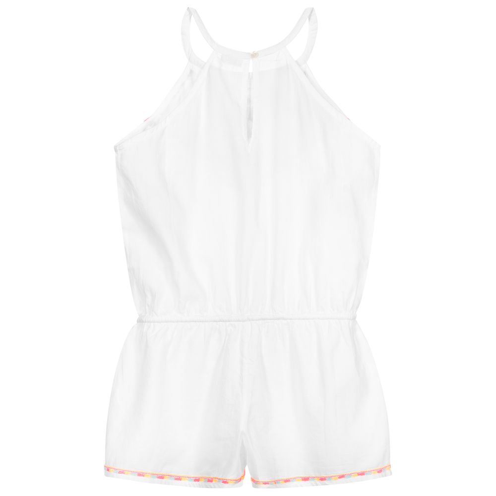 Sunuva Girls White Cotton Playsuit Childrensalon Outlet