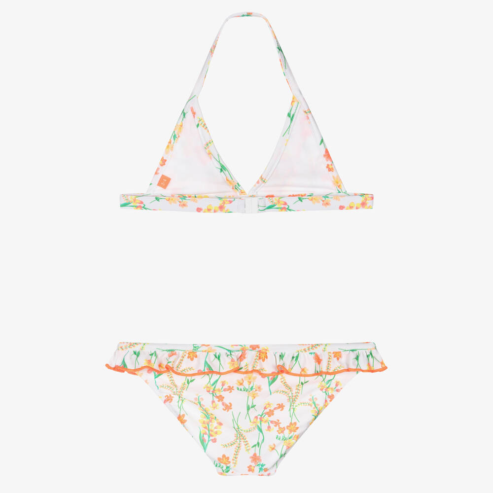 Sunuva-Белое бикини в цветочек для девочек | Childrensalon Outlet