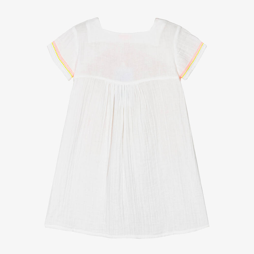 Sunuva-Белое пляжное платье из хлопка с цветами | Childrensalon Outlet