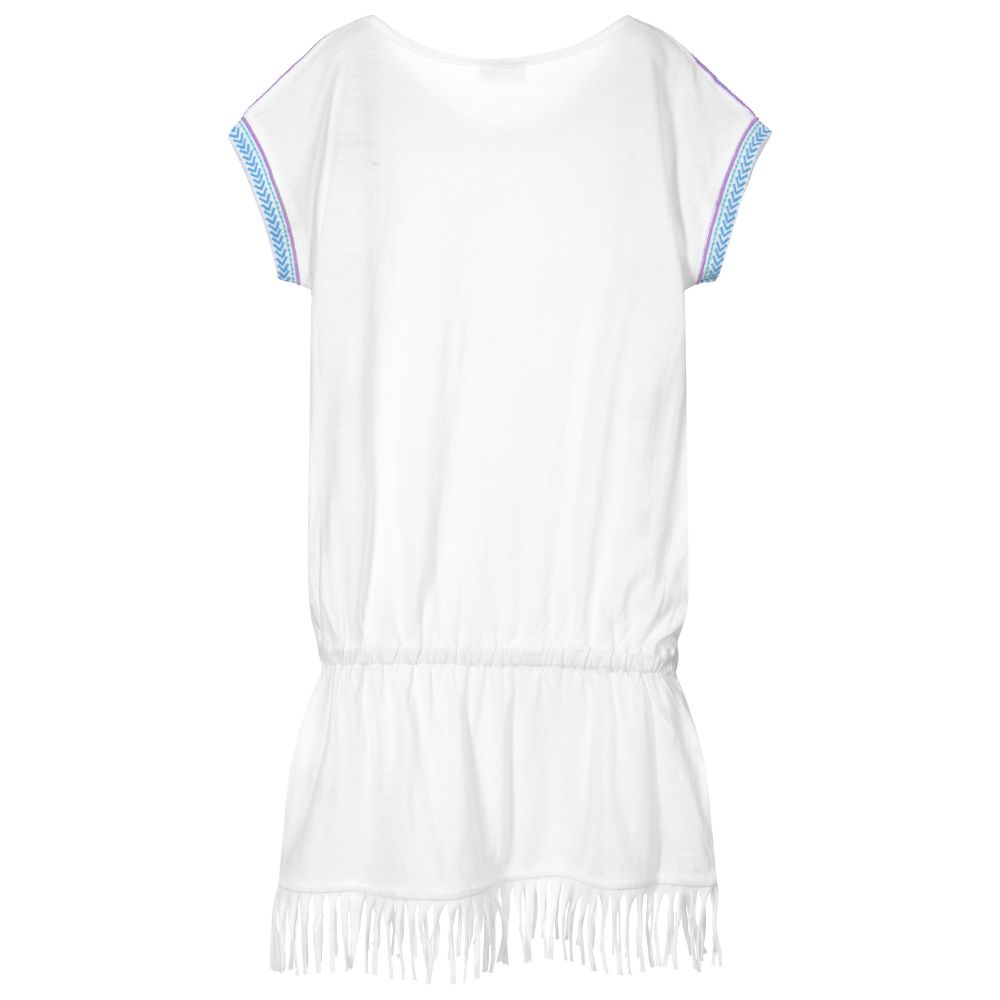 Sunuva Girls White Jersey Beach Dress