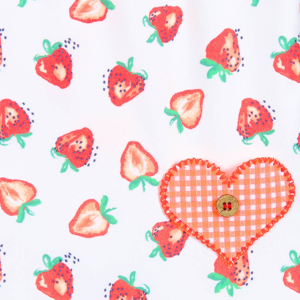 Sunuva-Girls White Swimsuit (UPF50+) | Childrensalon Outlet