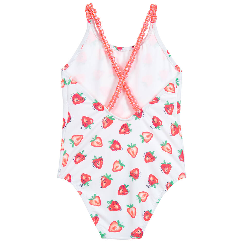 Sunuva-Girls White Swimsuit (UPF50+) | Childrensalon Outlet