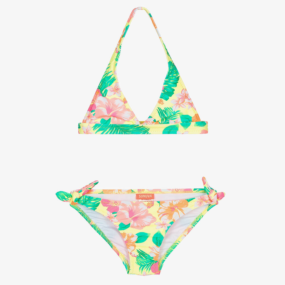 Sunuva-Girls Yellow Floral Bikini | Childrensalon Outlet