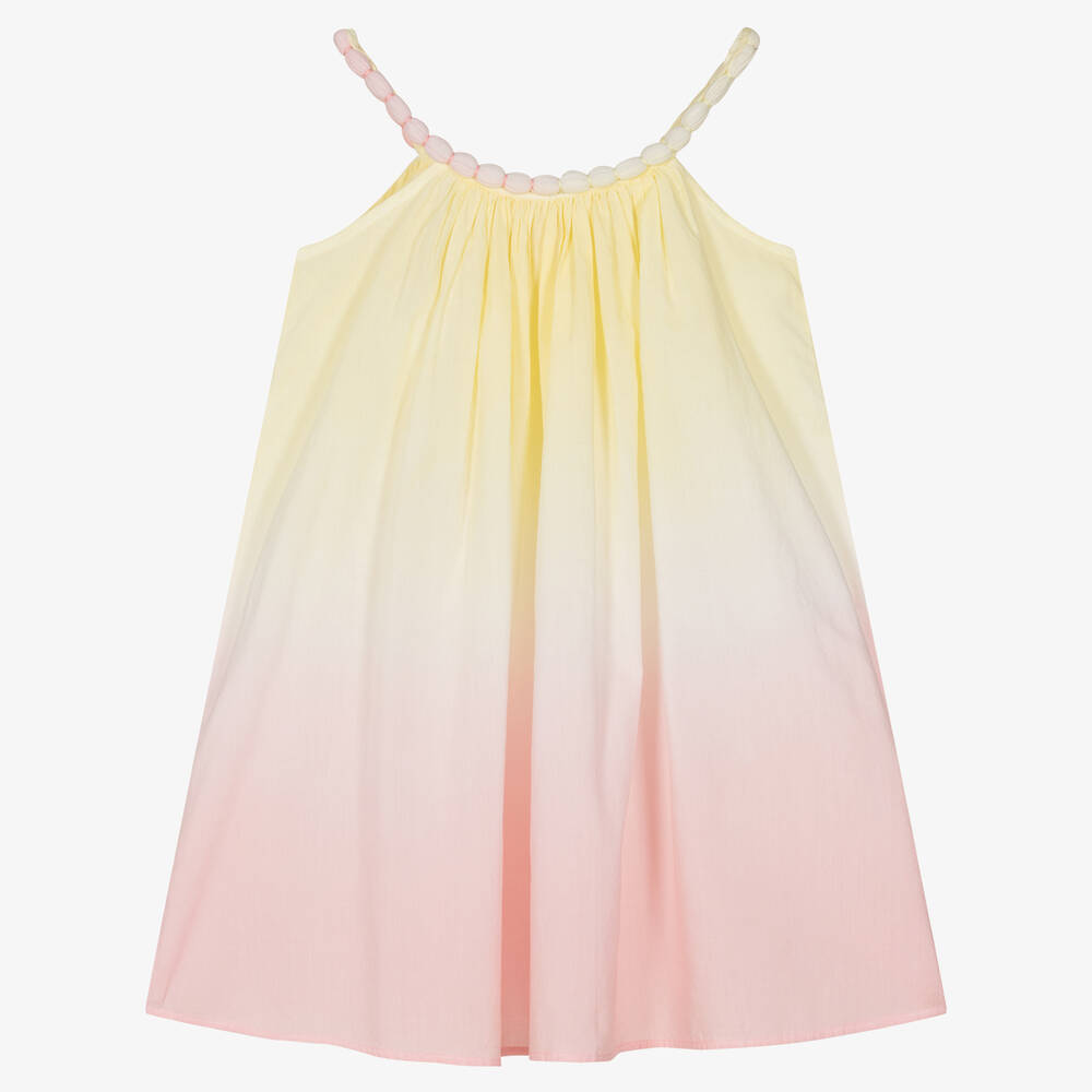 Sunuva - Girls Yellow & Pink Ombré Beach Dress | Childrensalon
