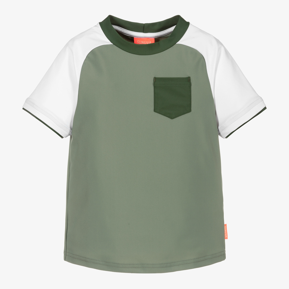 Sunuva - Khaki Swimming Top | Childrensalon