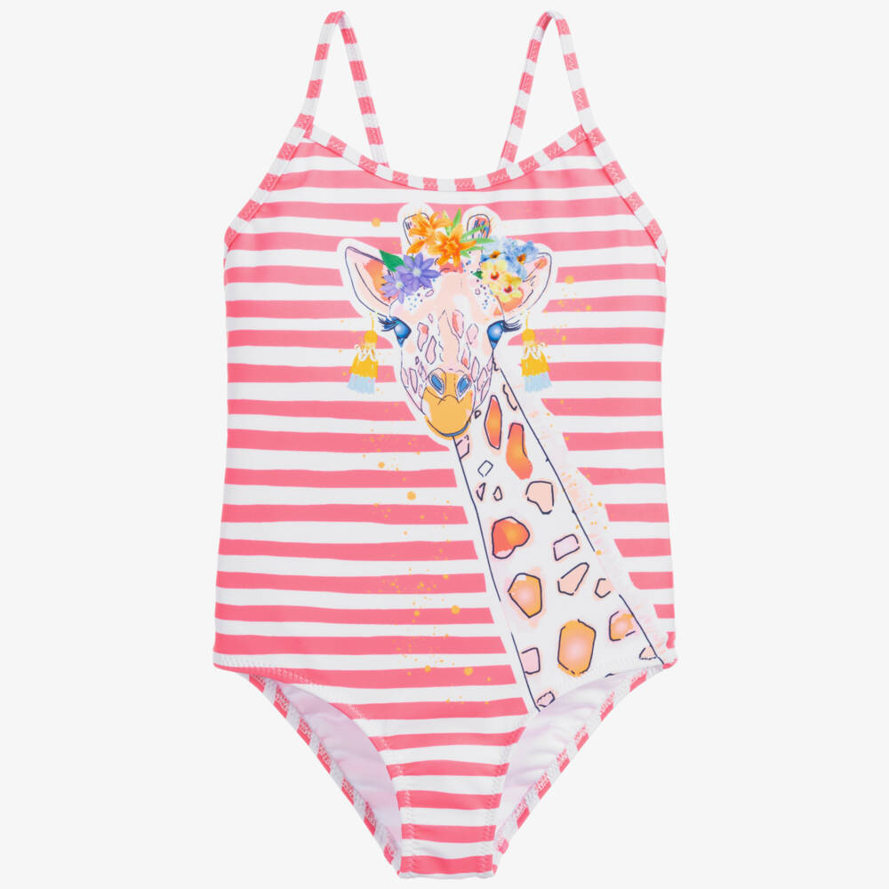Sunuva-Pink Stripe Swimsuit (UPF50+) | Childrensalon Outlet