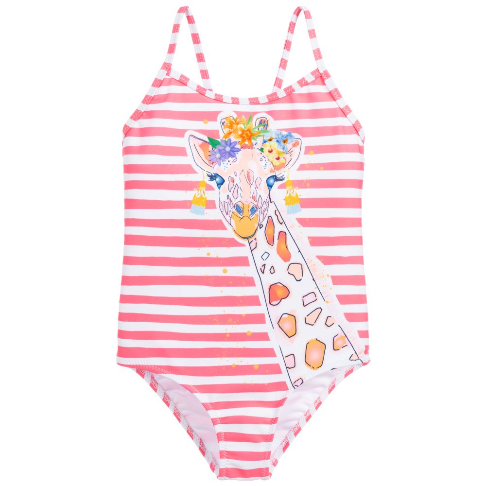 Sunuva - Pink Stripe Swimsuit (UPF50+) | Childrensalon