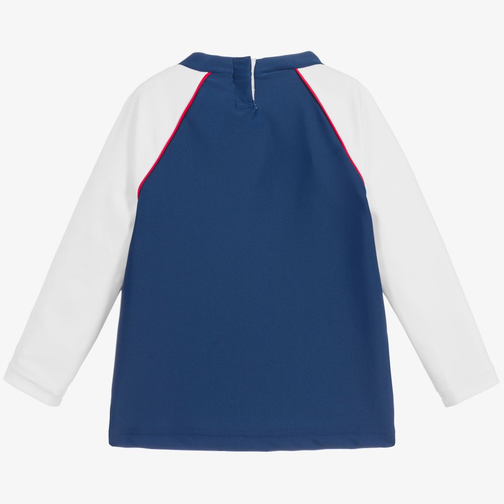 Sunuva-توب واقي من الشمس لون كحلي وأبيض للمواليد +UPF50 | Childrensalon Outlet