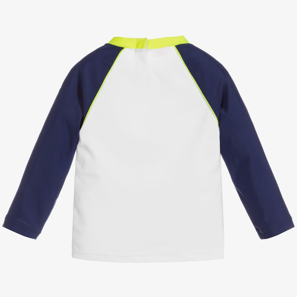 Sunuva-توب واقي من الشمس لون أبيض وكحلي للمواليد +UPF50 | Childrensalon Outlet