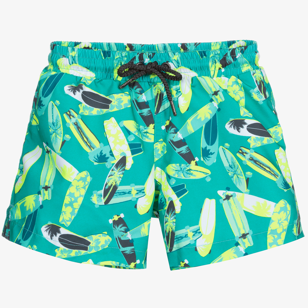 Sunuva - Сине-зеленые шорты для плавания (UPF50+) | Childrensalon
