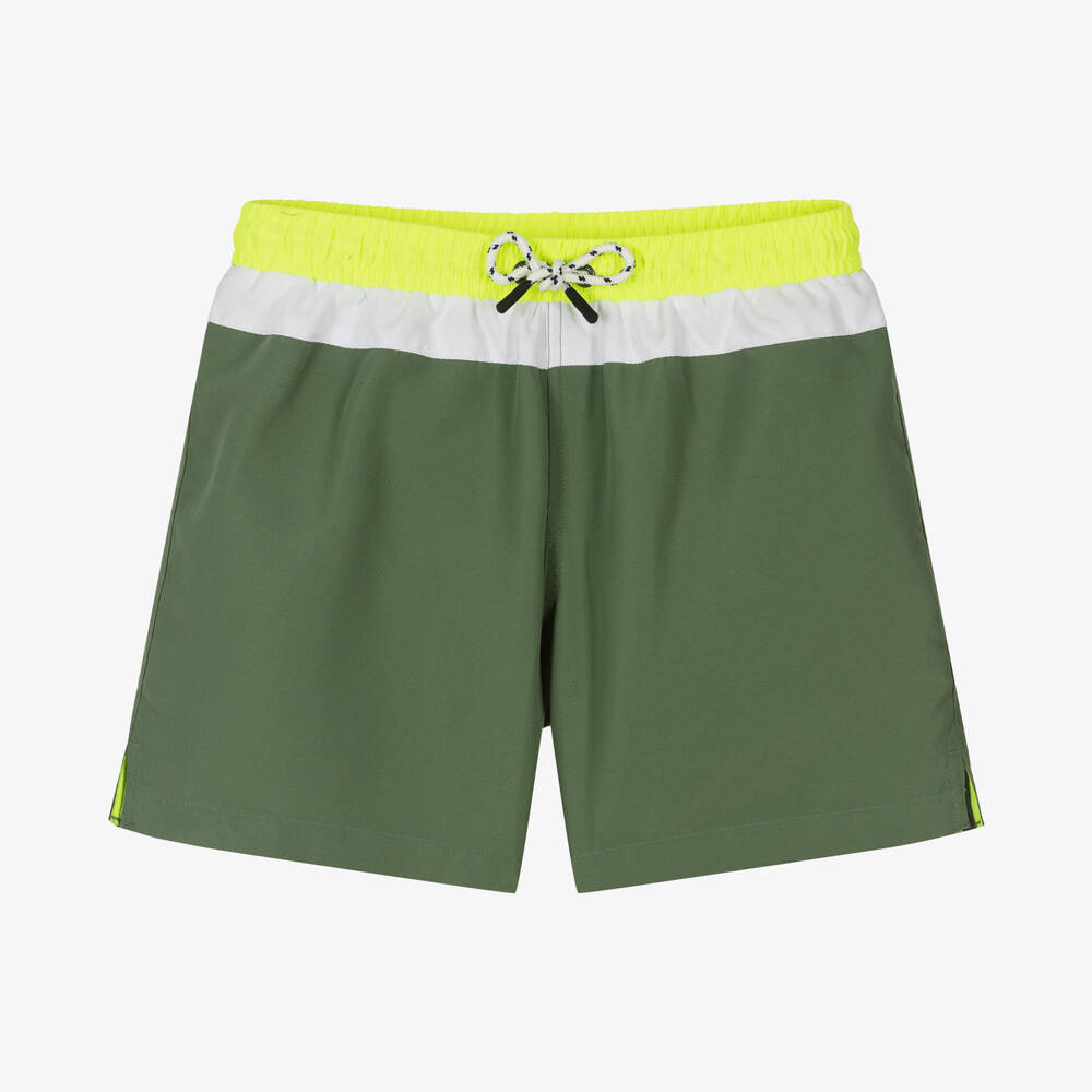 Sunuva - Teen Boys Khaki Green Swim Shorts | Childrensalon