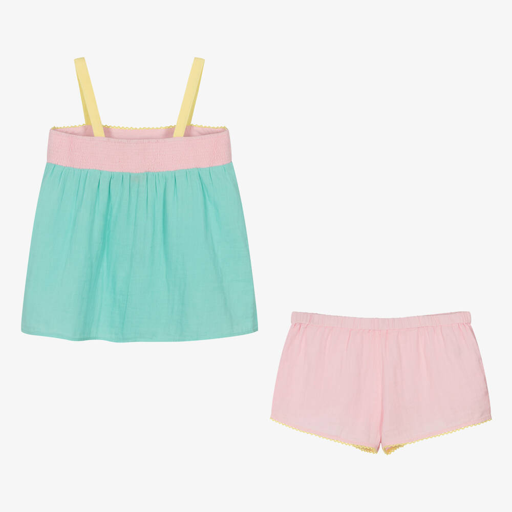 Sunuva-Teen Girls Colourblock Shorts Ensemble | Childrensalon Outlet