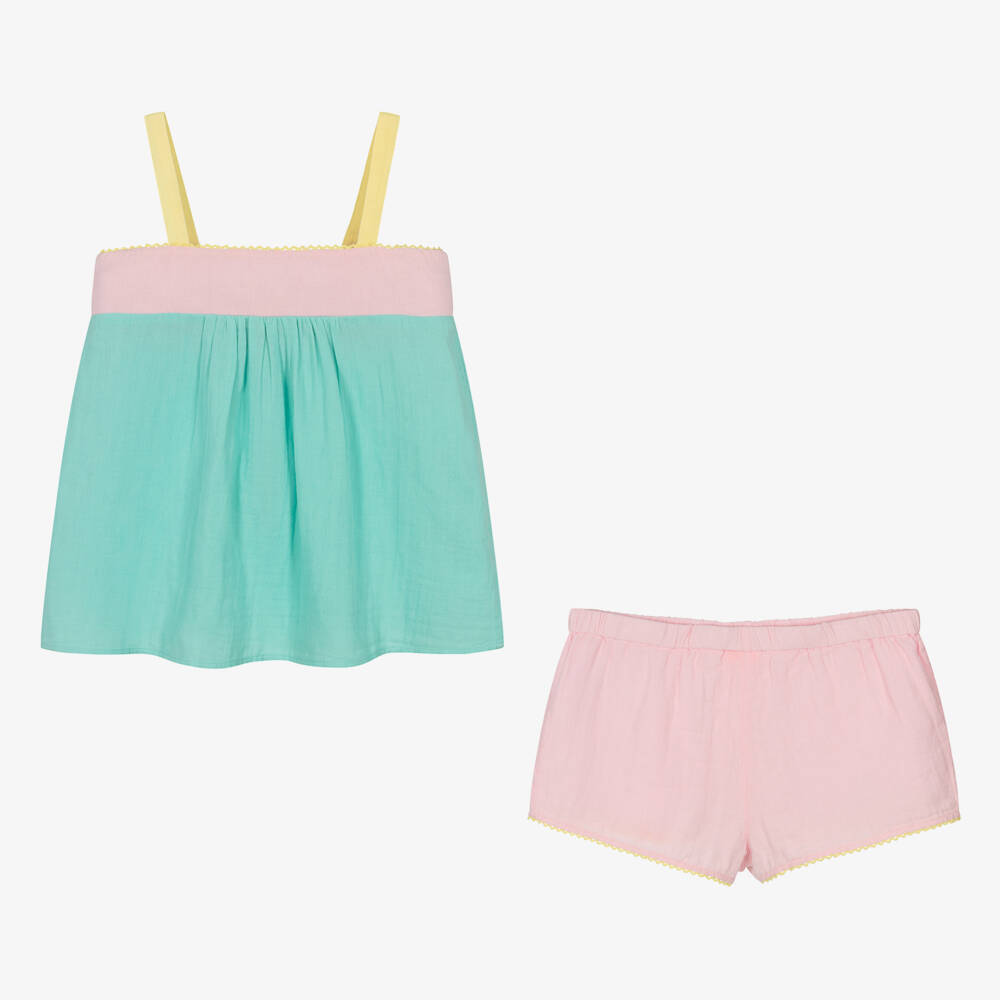 Sunuva-Teen Girls Colourblock Shorts Ensemble | Childrensalon Outlet