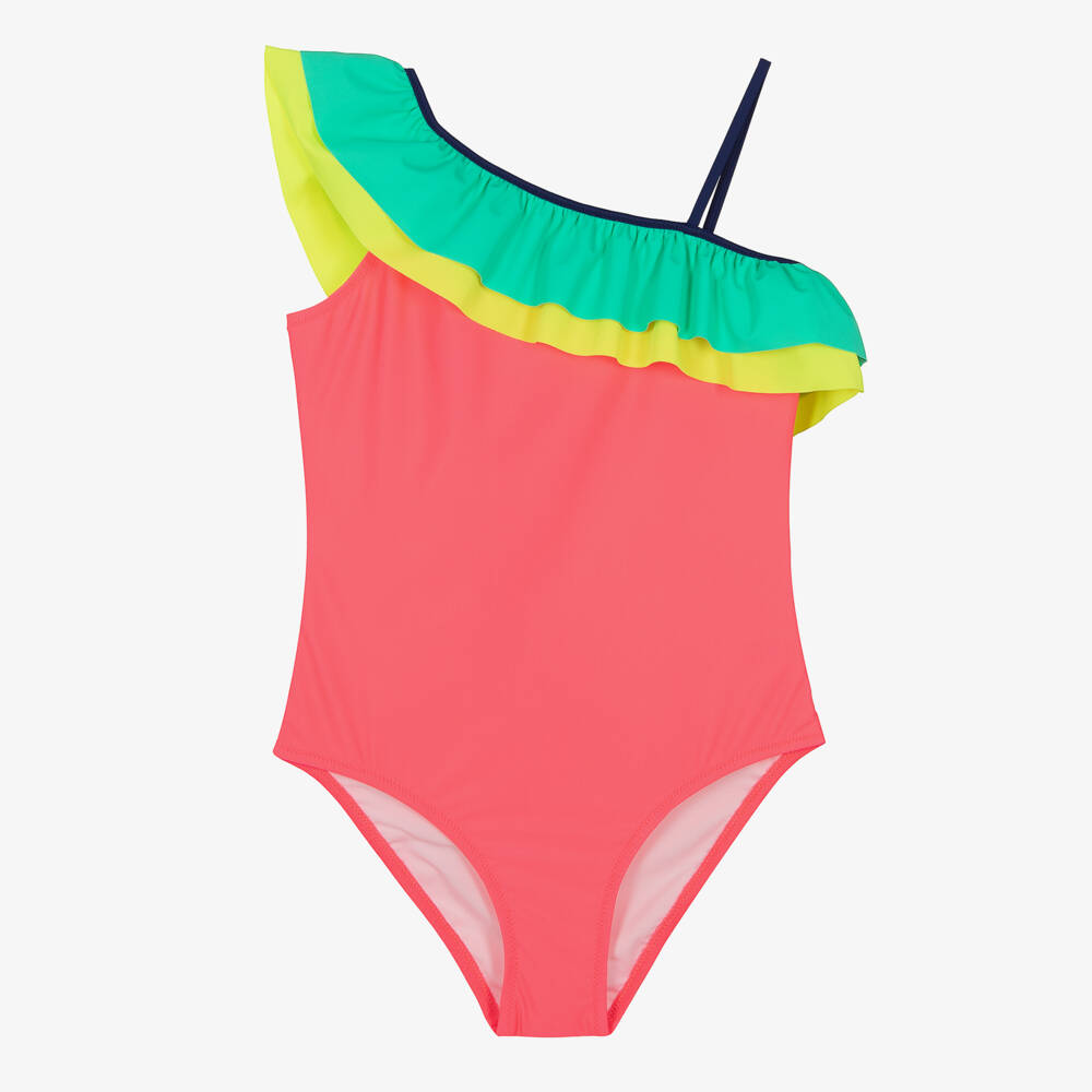 Sunuva-Teen Girls Neon Frill Swimsuit | Childrensalon Outlet