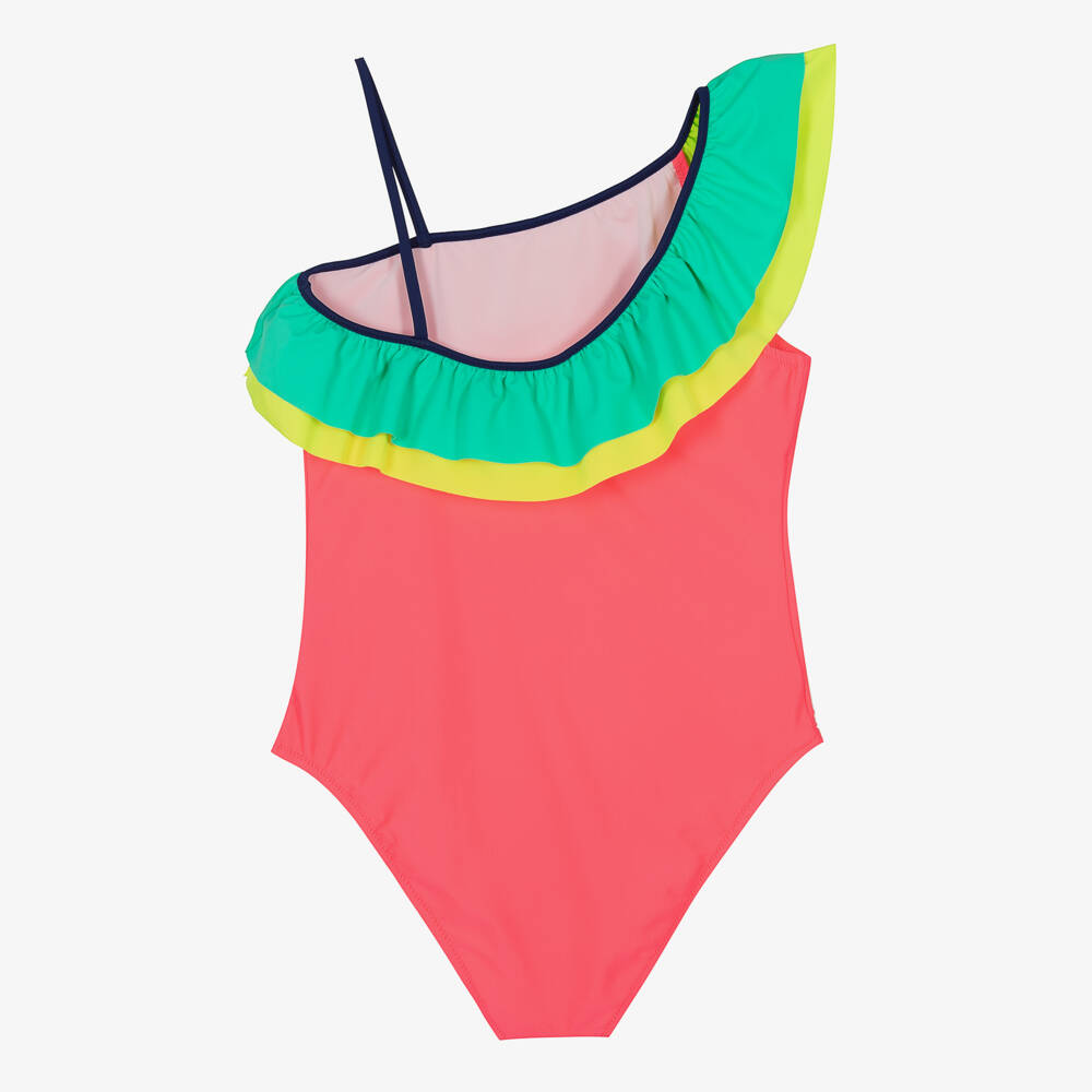 Sunuva-Teen Girls Neon Frill Swimsuit | Childrensalon Outlet