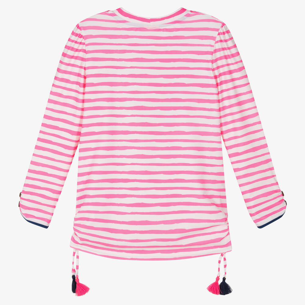 Sunuva-Купальный топ в розовую полоску с фламинго | Childrensalon Outlet